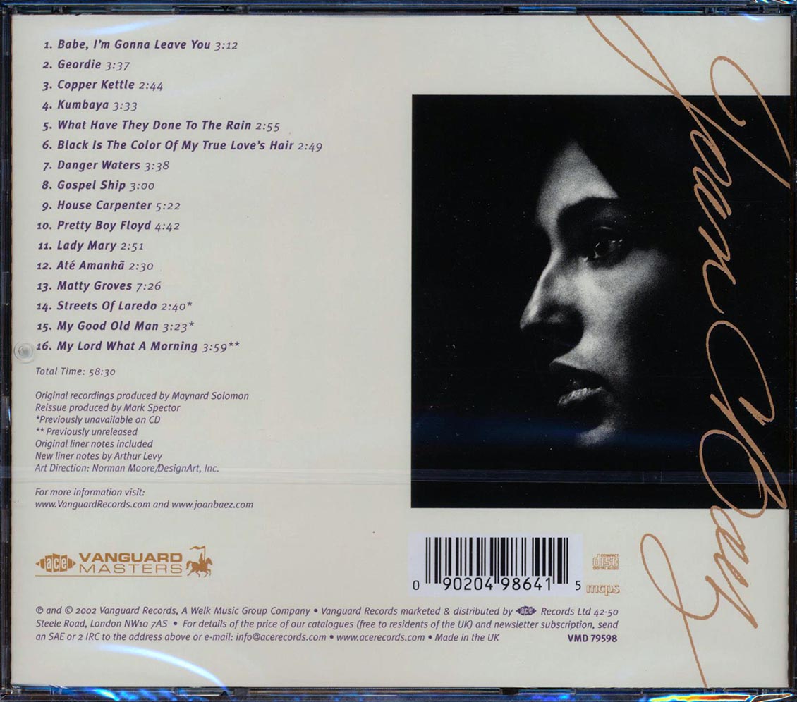 Joan Baez - In Concert (+ 4 bonus tracks) (remastered)