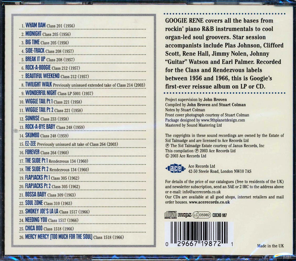 Googie Rene Combo - Wham Bam! The Best Of The Googie Rene Combo (26 tracks) (incl. large booklet) (remastered)