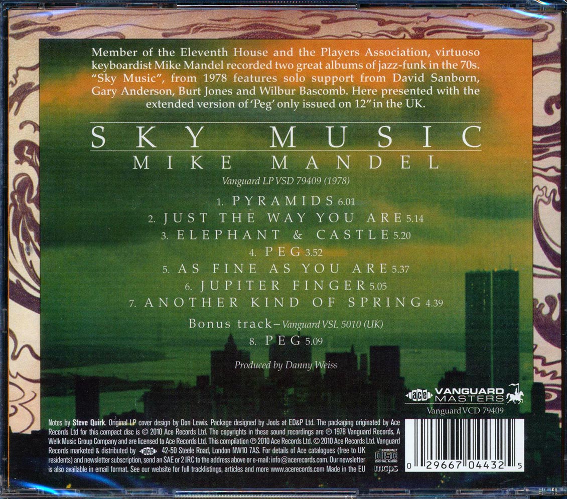 Mike Mandel - Sky Music (+ 2 bonus tracks) (remastered)