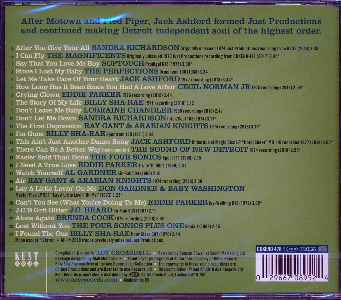 Eddie Parker, JC Heard, Al Gardner, Etc. - Jack Ashford Just Productions Volume 2 (24 tracks) (incl. large booklet) (remastered)