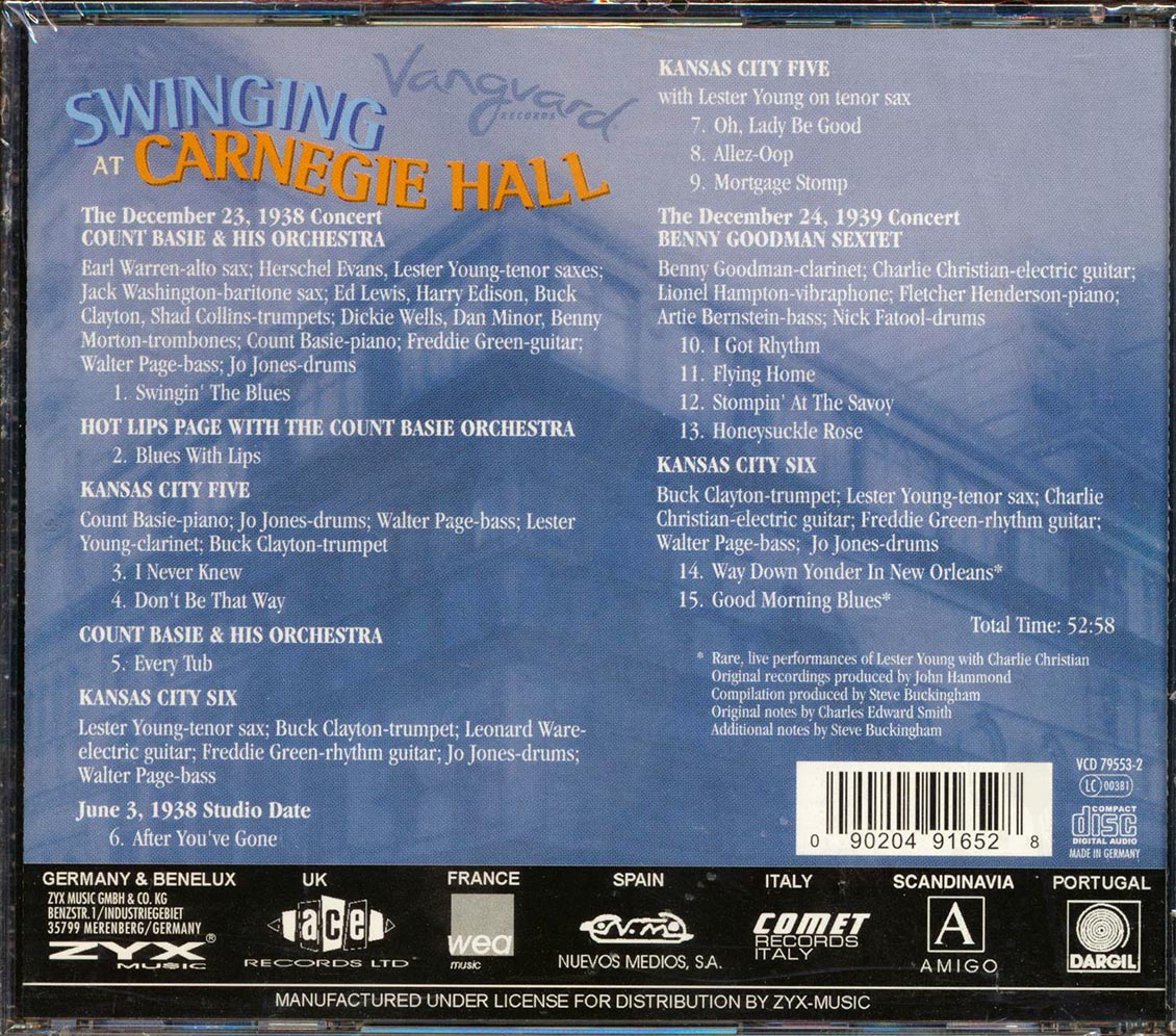 Benny Goodman, Lester Young, Charlie Christian, Etc. - Swinging At Carnegie Hall (remastered)
