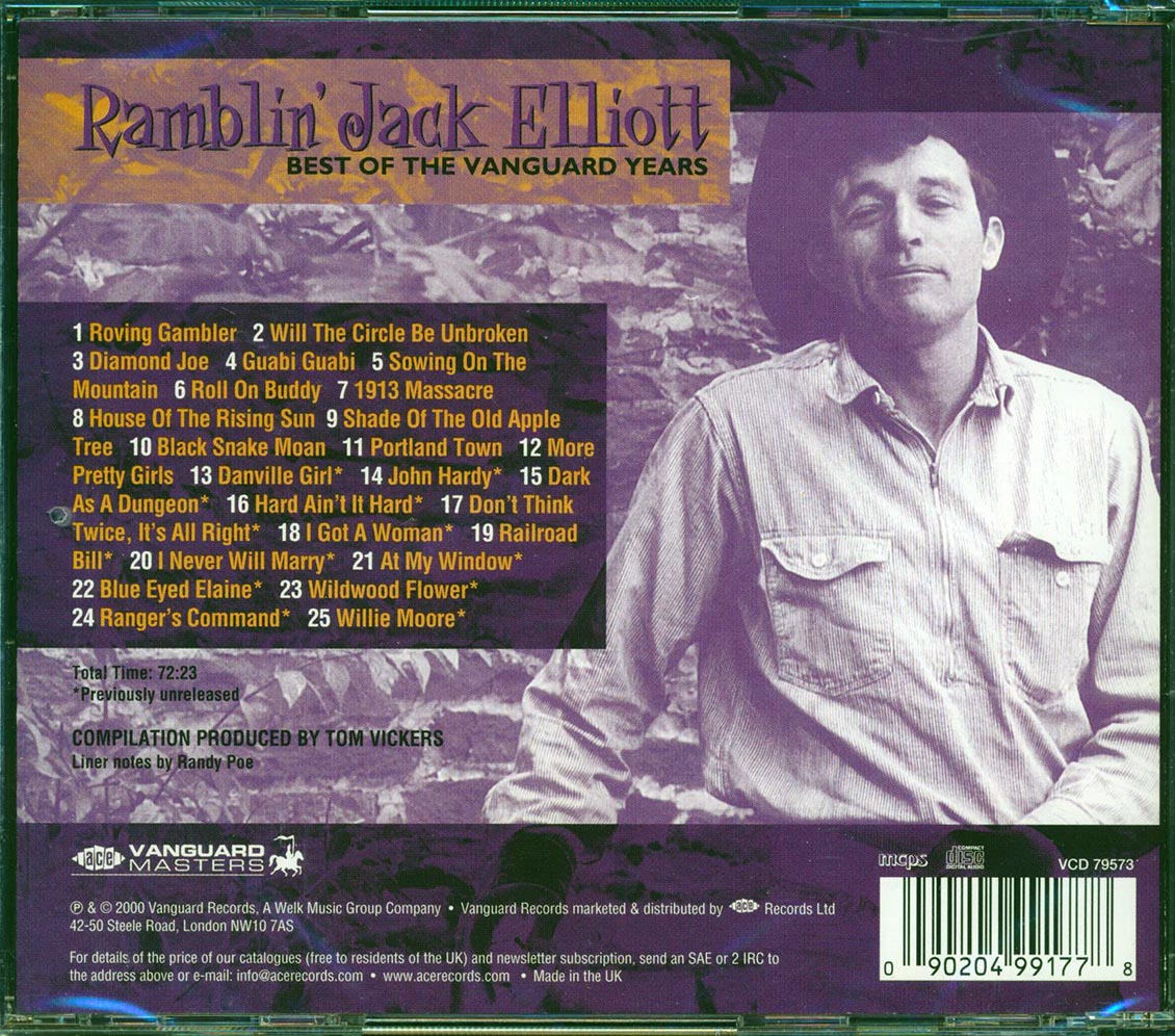 Ramblin' Jack Elliott - Best Of The Vanguard Years (25 tracks) (remastered)