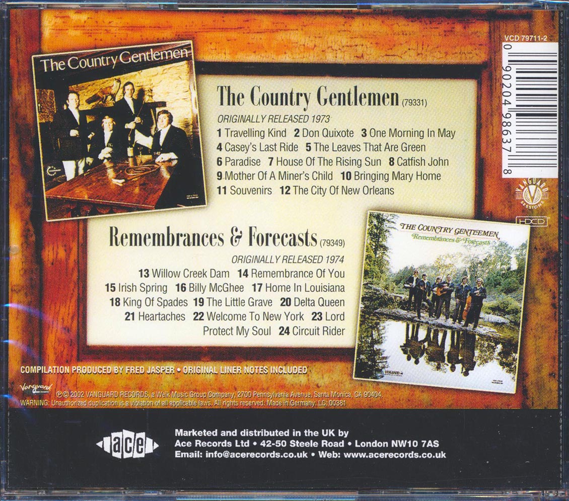 The Country Gentlemen - The Complete Vanguard Recordings (2 albums on 1 CD) (24 tracks) (remastered)