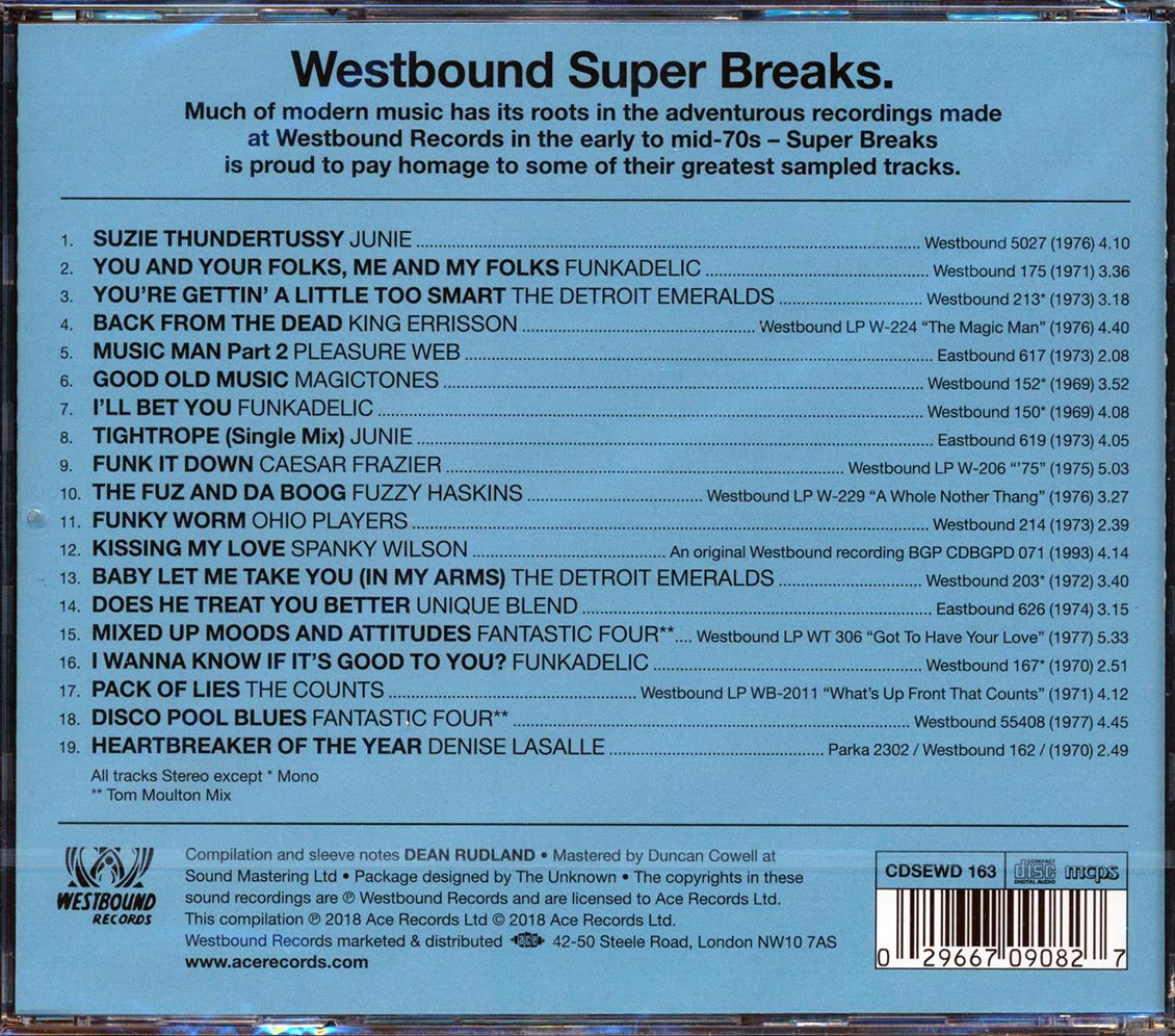 Funkadelic, Fuzzy Haskins, Pleasure Web, Etc. - Westbound Supre Breaks: Essential Funk, Soul And Jazz Samples And Breakbeats