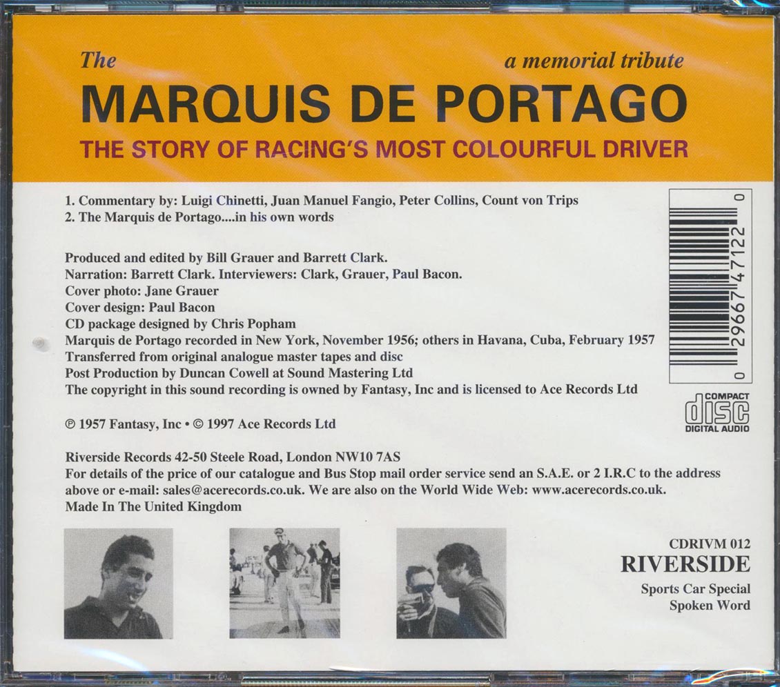 The Marquis De Portago - The Story Of Racing's Most Colorful Driver