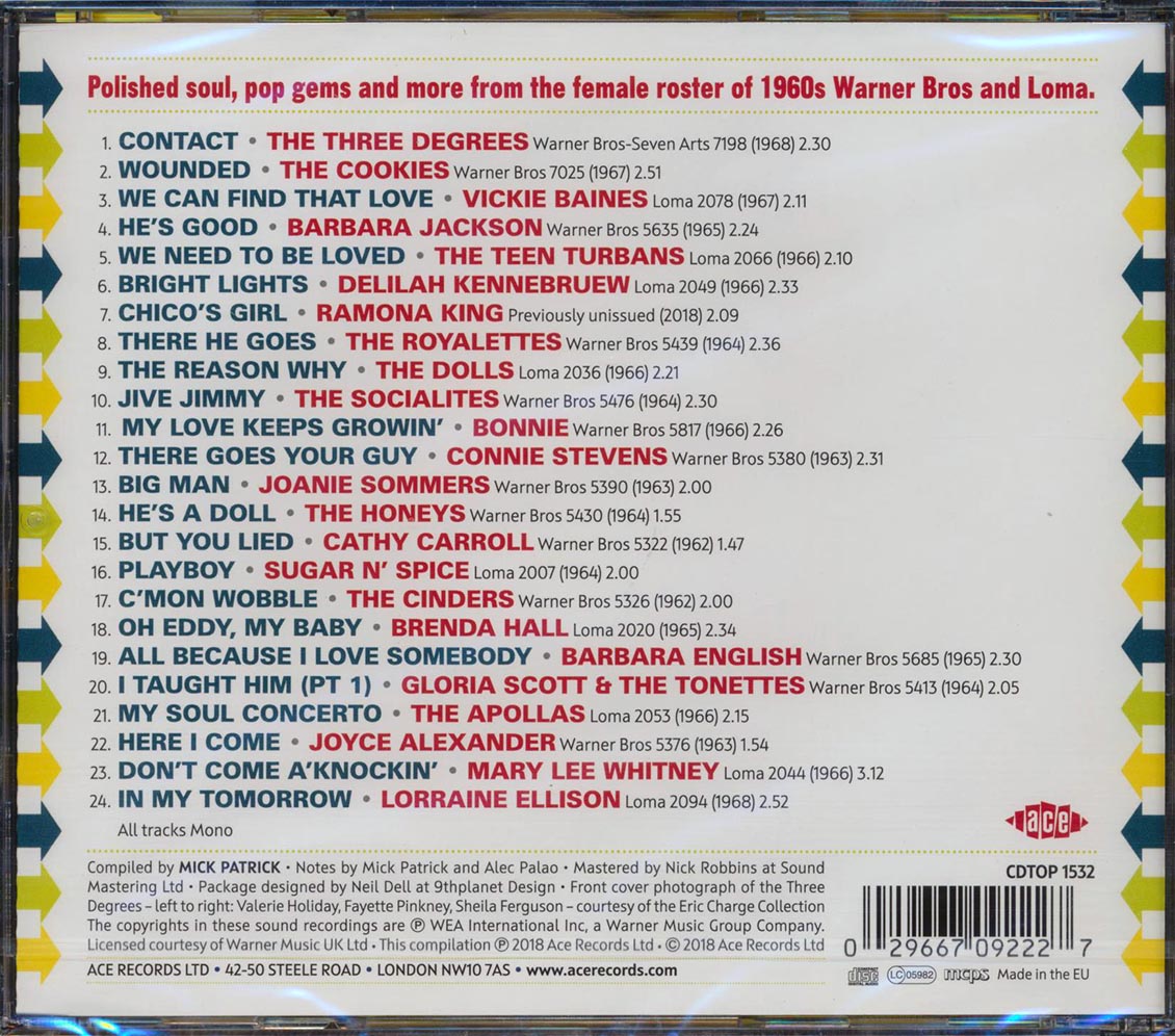 Connie Stevens, The Cookies, The Teen Turbans, Etc. - She's A Doll! Warner Bros.' Feminine Side (24 tracks) (incl. large booklet) (remastered)