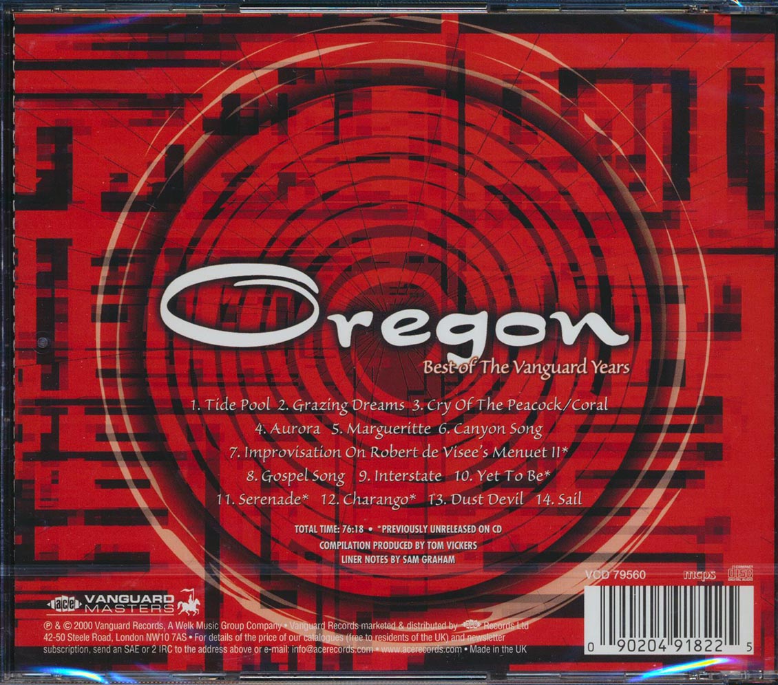 Oregon - Best Of The Vanguard Years