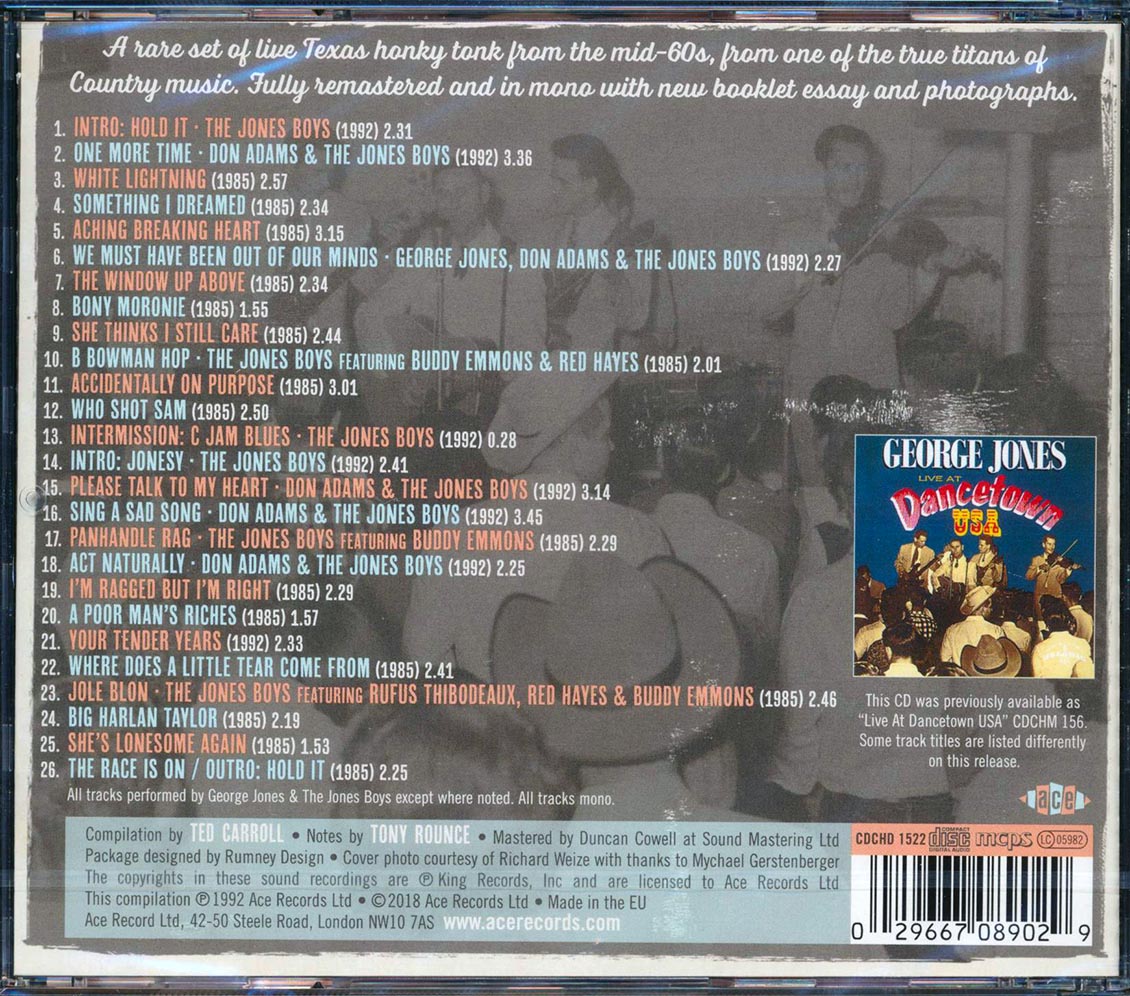 George Jones & The Jones Boys - Live In Texas 1965 (26 tracks) (incl. large booklet) (remastered)