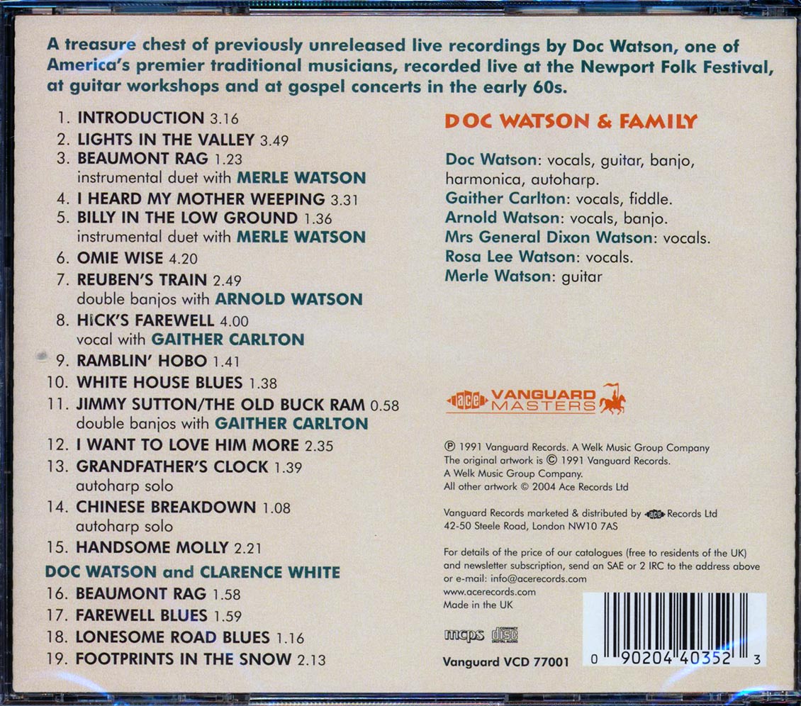Doc Watson & Family - Treasures Untold (remastered)