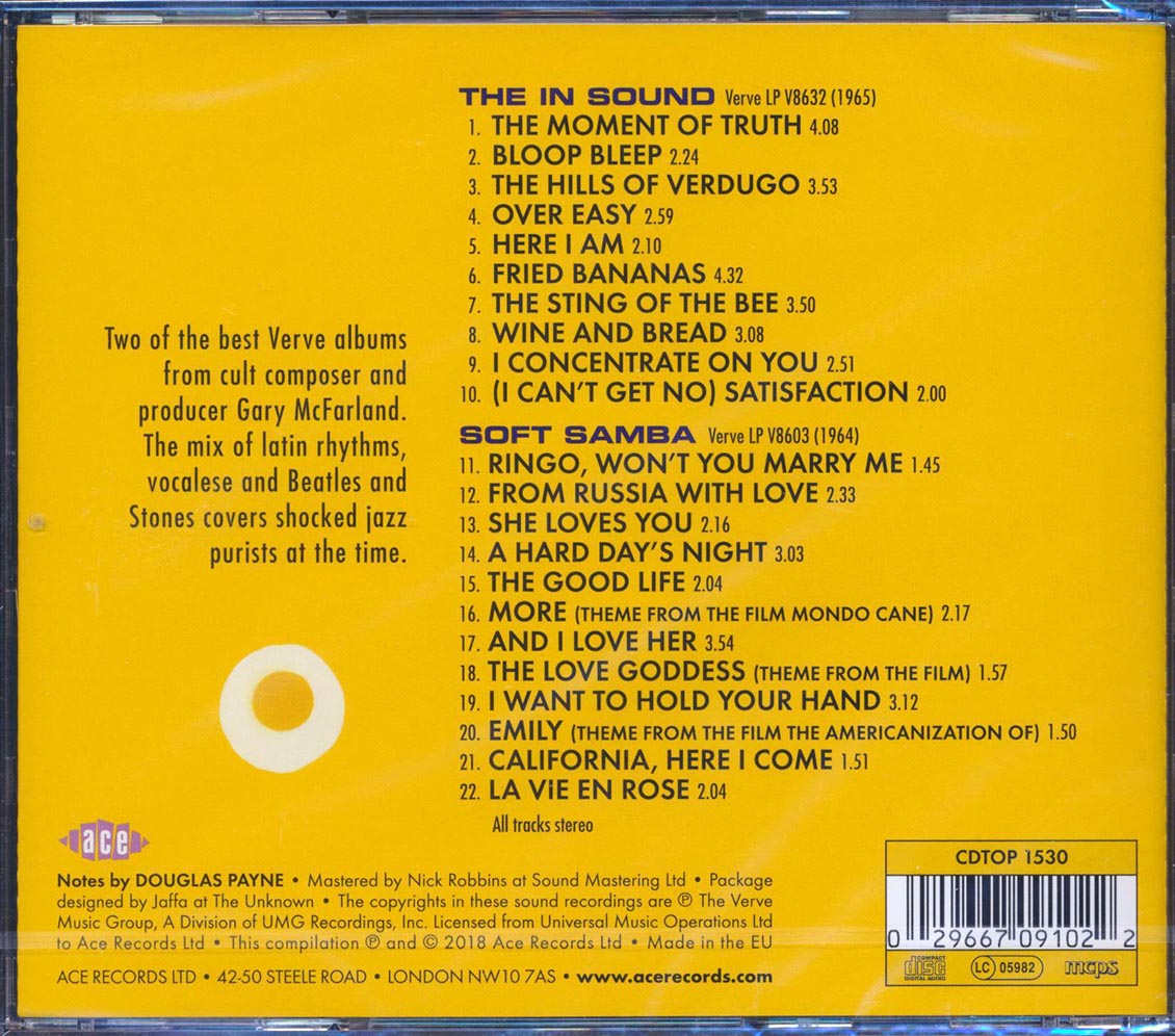 Gary McFarland - The In Sound + Soft Samba (2 albums on 1 CD) (22 tracks) (incl. large booklet) (remastered)