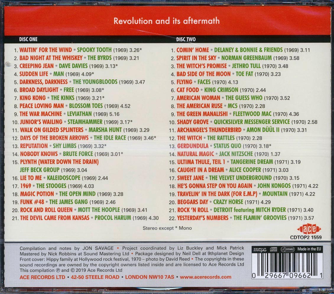 Spooky Tooth, The Byrds, Free, Jethro Tull, Etc. - Jon Savage's 1969-1971 Rock Dreams On 45 (43 tracks) (2xCD) (incl. large booklet) (remastered)