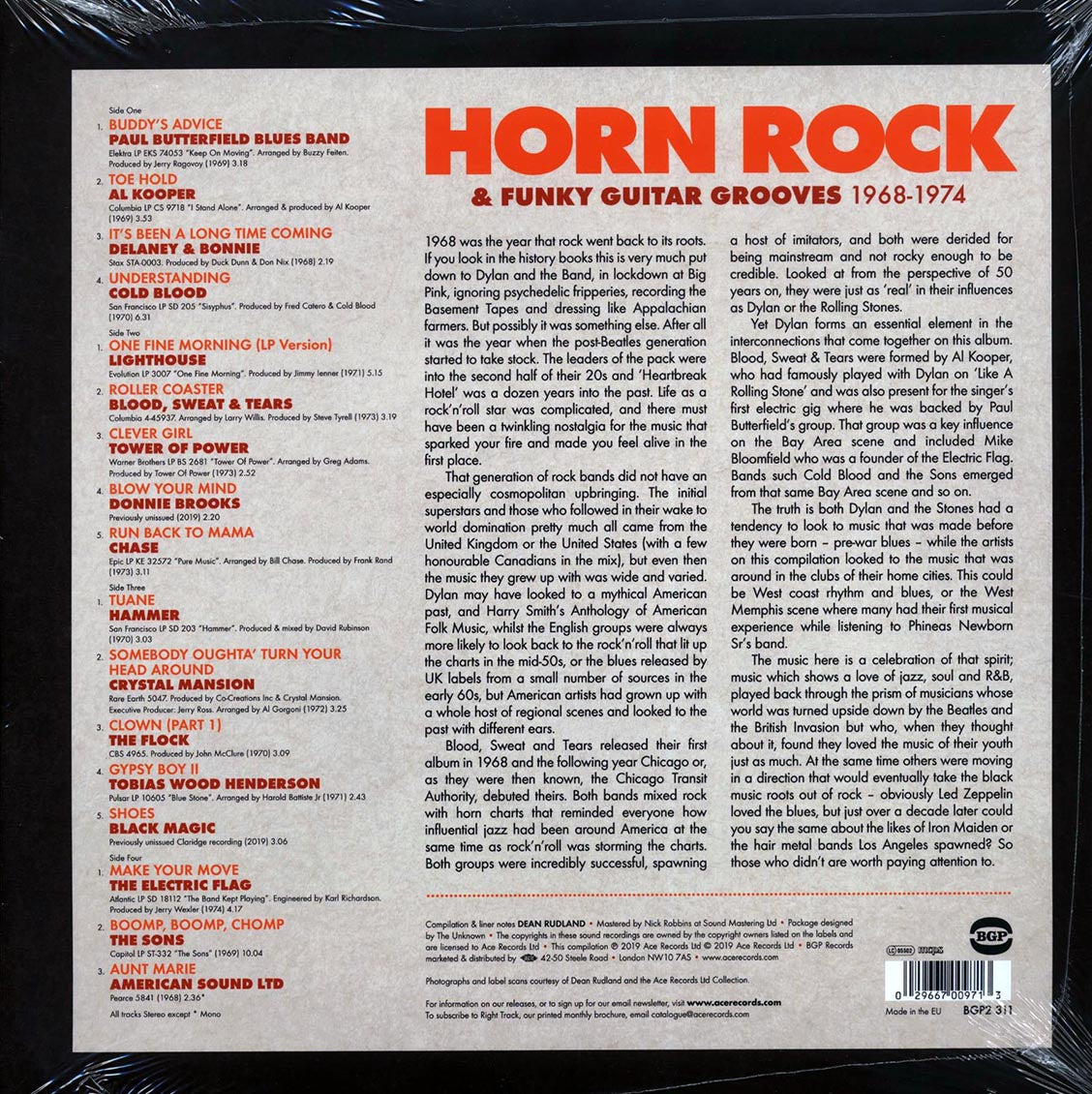 Al Kooper, The Flock, Lighthouse, Chase, Etc. - Horn Rock & Funky Guitar Grooves 1968-1974 (2xLP)