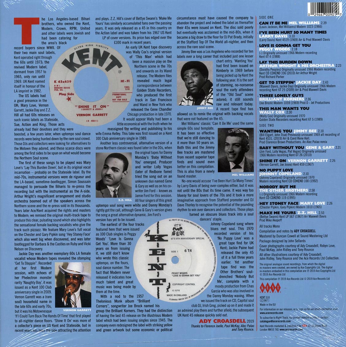 Mel Williams, The Other Brothers, Wally Cox, Etc. - Los Angeles Modern & Kent Northern Soul