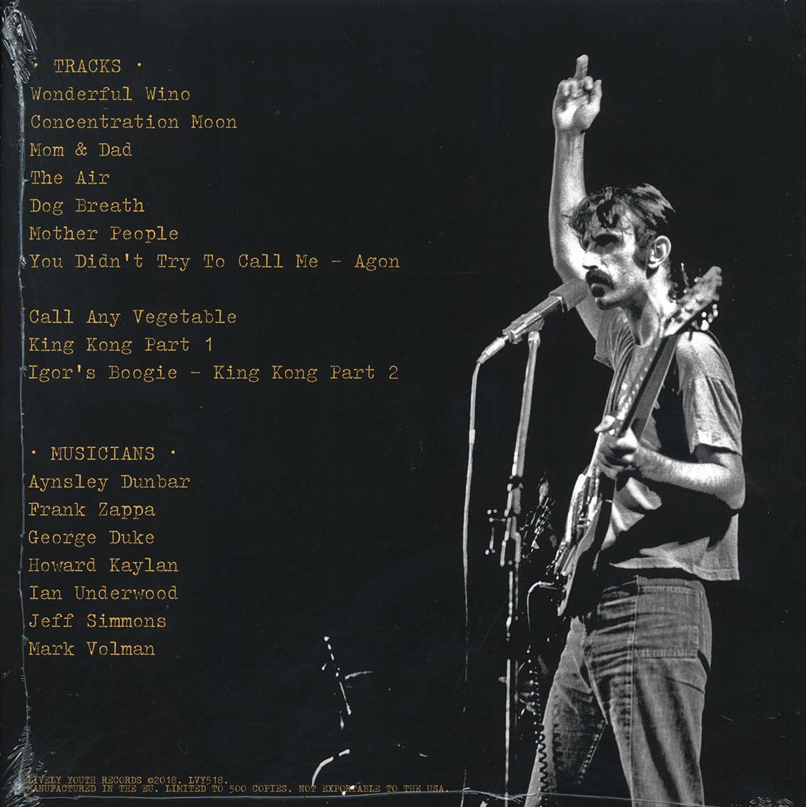 Frank Zappa - Rare VPRO Broadcast Live At The Piknik Show In Uddel, June 18, 1970