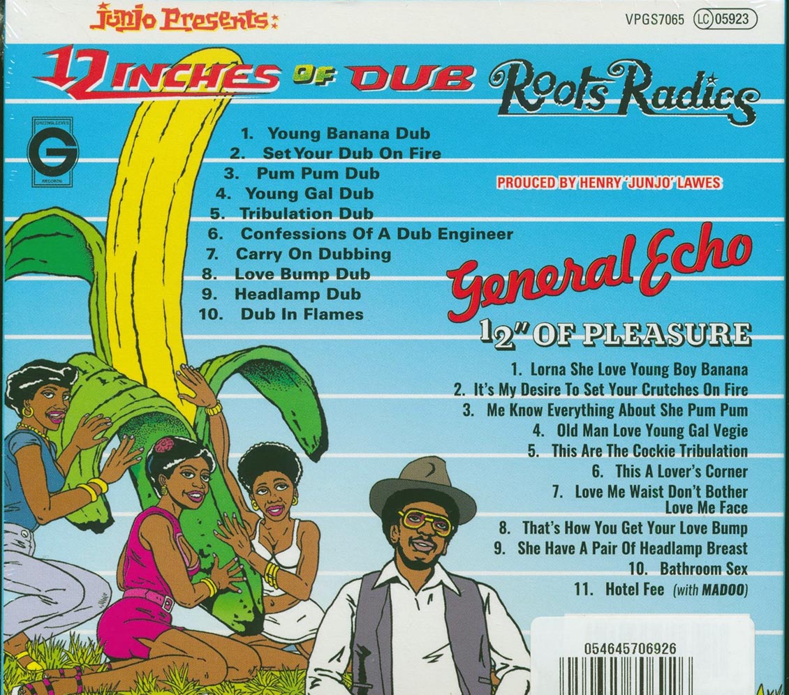 The Roots Radics, General Echo - Junjo Presents 12 Inches Of Dub + 12 Inches Of Pleasure (21 tracks) (2xCD) (deluxe 3-fold digipak)