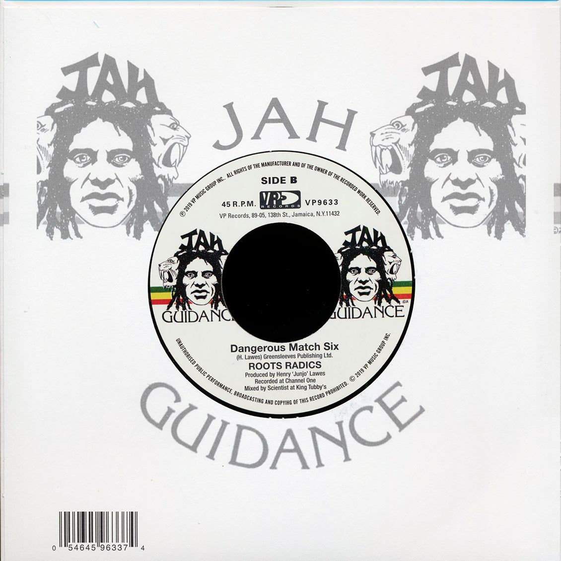 Johnny Osbourne - Never Stop Fighting  /  Roots Radics - Dangerous Match Six
