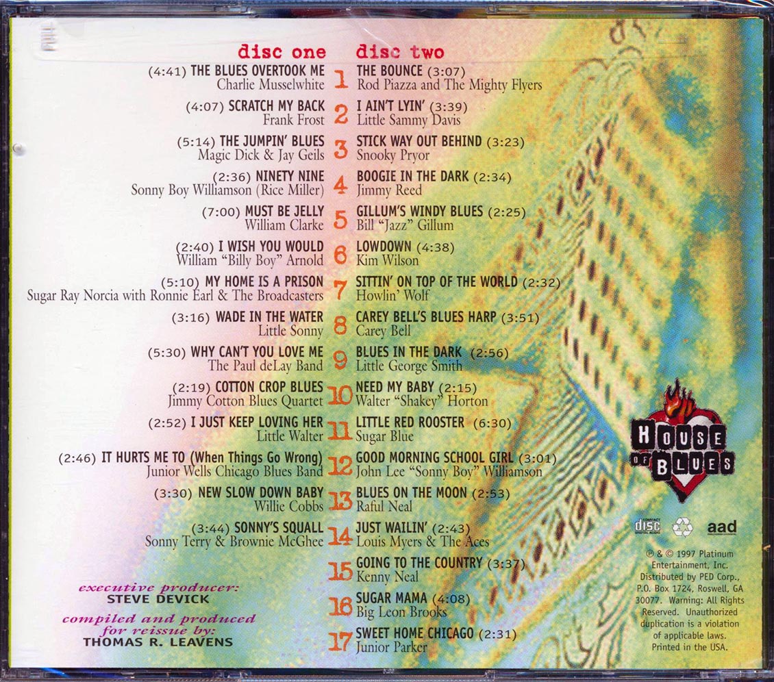 Charlie Musselwhite, Frank Frost, Rod Piazza, Etc. - Essential Blues: Harmonica (31 tracks) (2xCD)