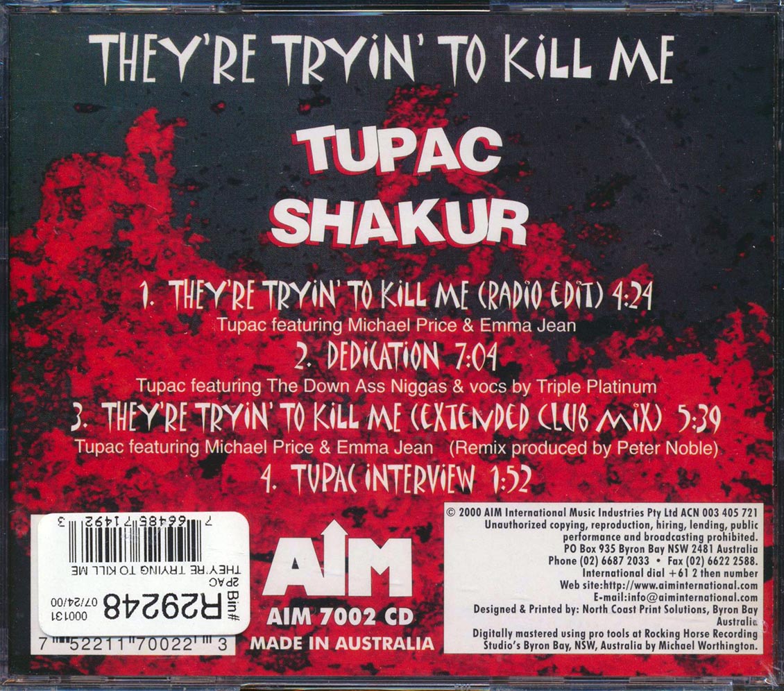 Tupac Shakur - They're Tryin' To Kill Me