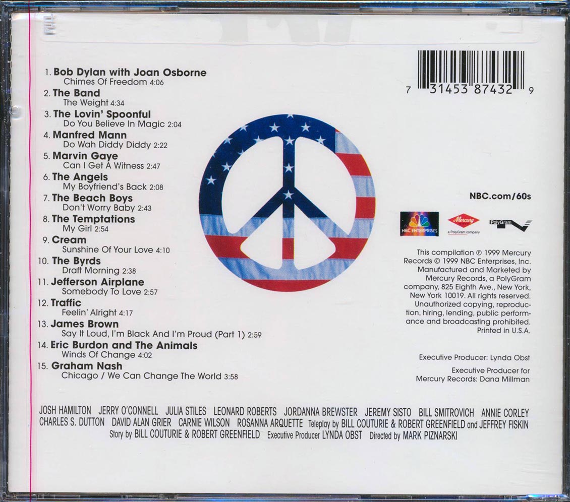 Bob Dylan, Cream, The Byrds, The Band, Etc. - The '60s: Original NBC Motion Picture Soundtrack
