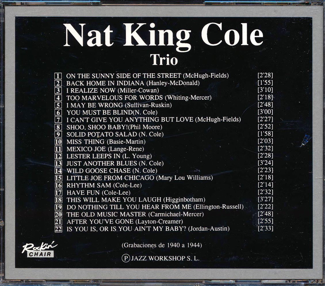 Nat King Cole - Trio, Featuring Oscar Moore (22 tracks)