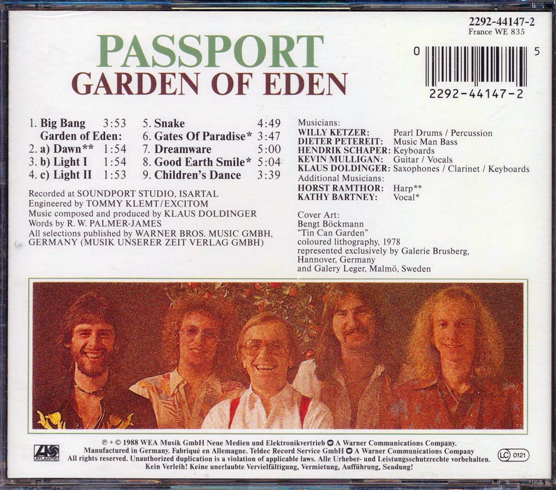 Passport - Garden Of Eden