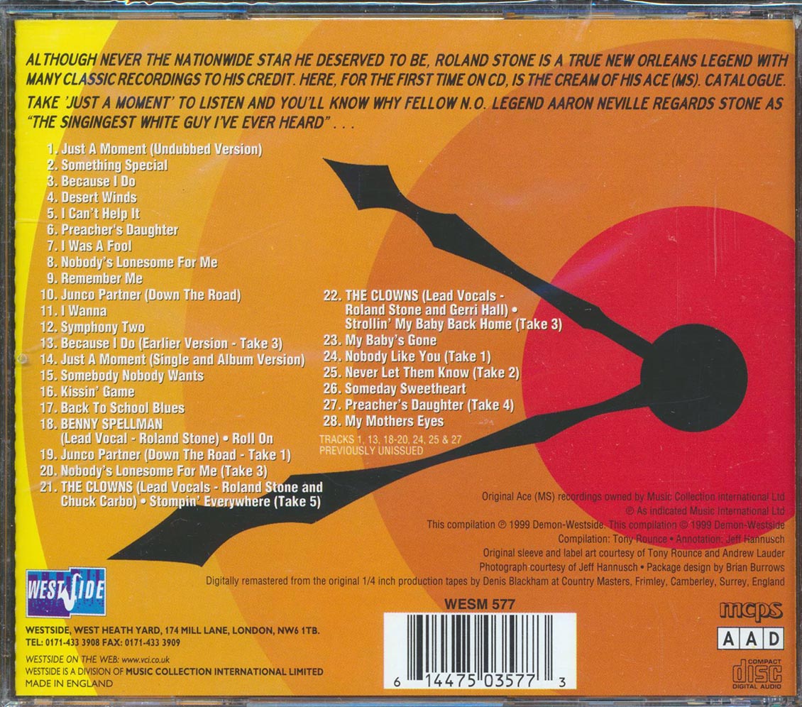 Roland Stone - Just A Moment: Somethng Special From Roland Stone (28 tracks)