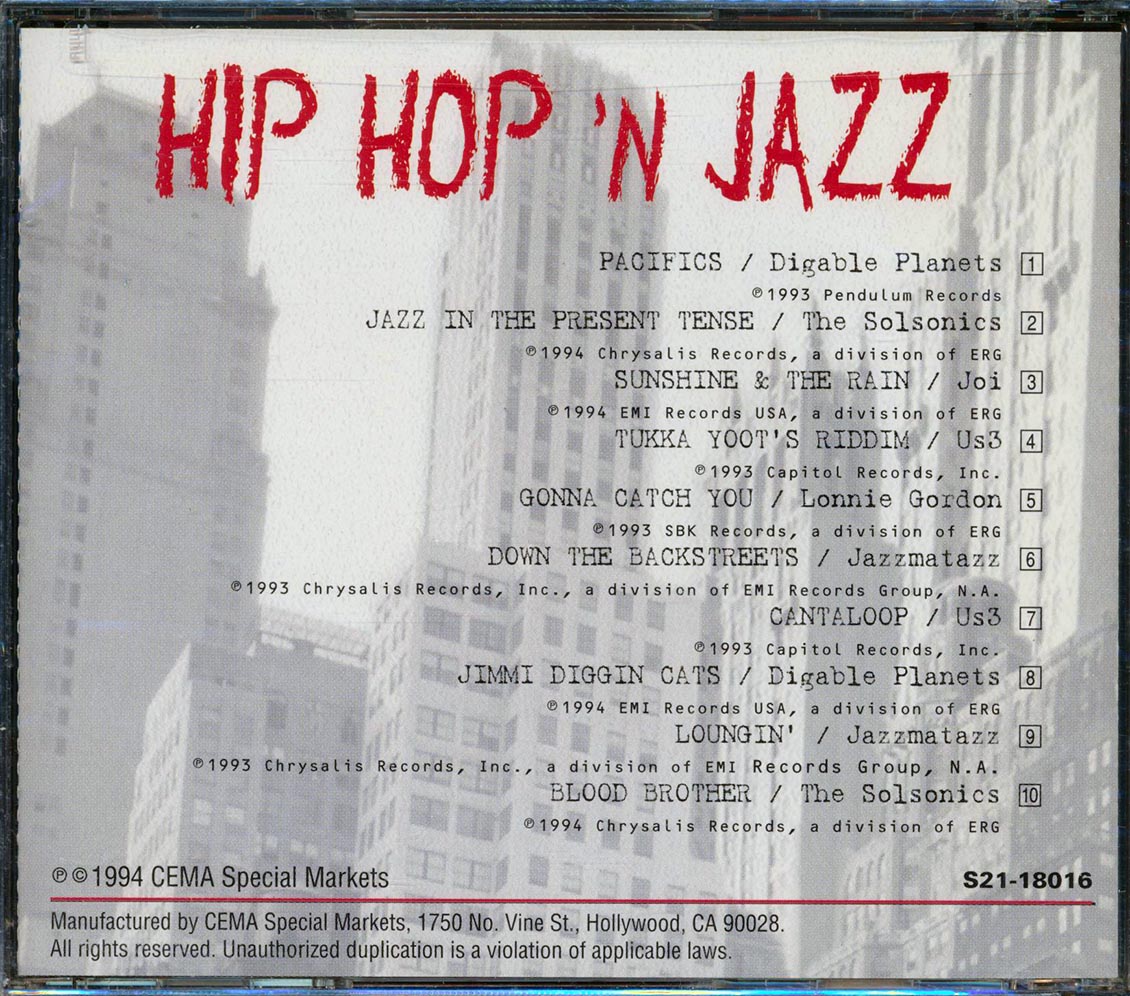 Digible Plantes, Us3, Jazzmatazz, Etc. - Hip Hop 'N Jazz: A Street Mix