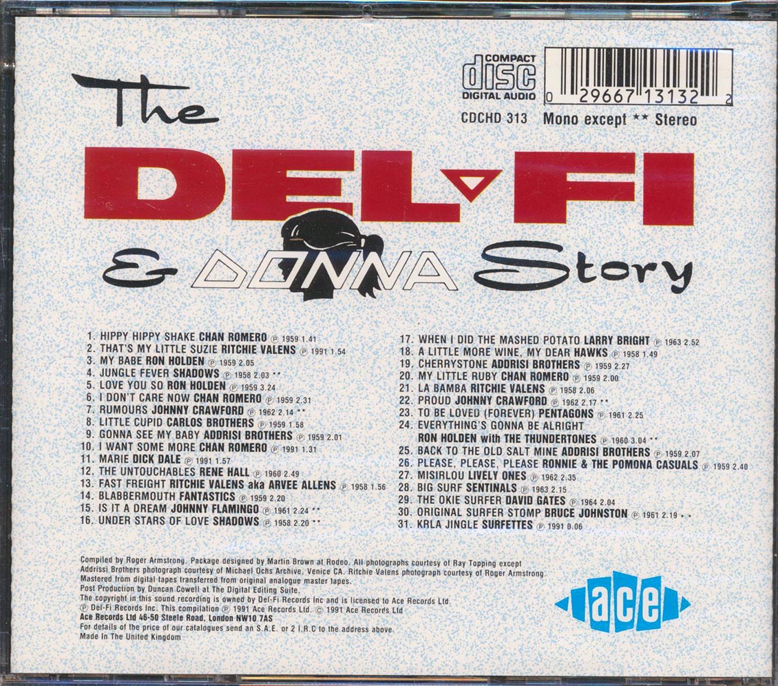 Ritchie Valens, Chan Rmoero, Ron Holden, Dick Dale, Etc. - The Del-Fi & Donna Story