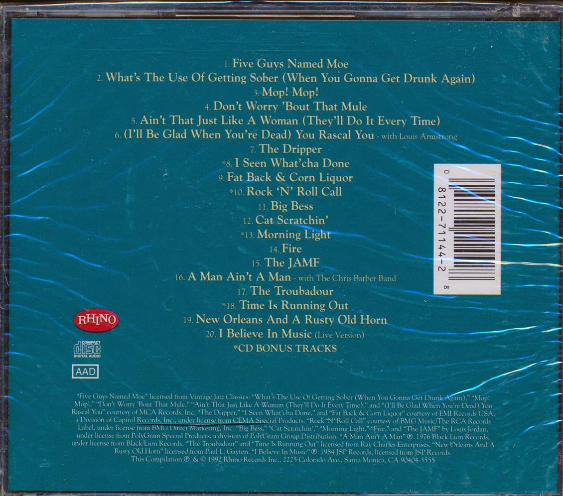 Louis Jordan - Mo' Of The Best Of Louis Jordan: Just Say Moe! (20 tracks)