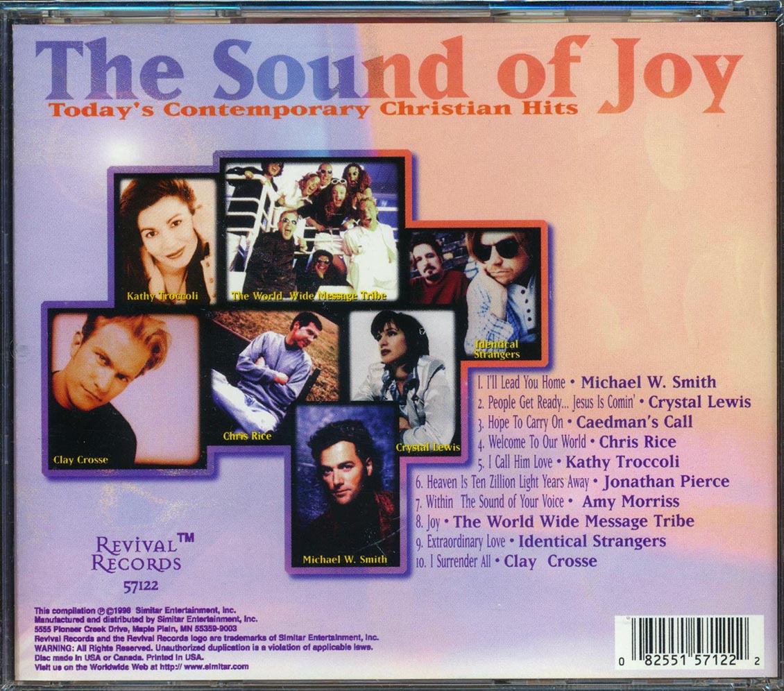 Michael W Smith, Crystal Lewis, Chris Rice, Etc. - The Sound Of Joy: Today's Contemporary Christian Hits
