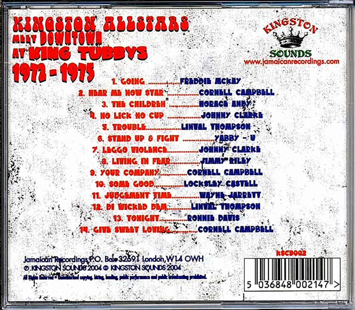 Lacksley Castell, Linval Thompson, Horace Andy, Etc. - Kingston All Stars Meet Downtown At King Tubbys