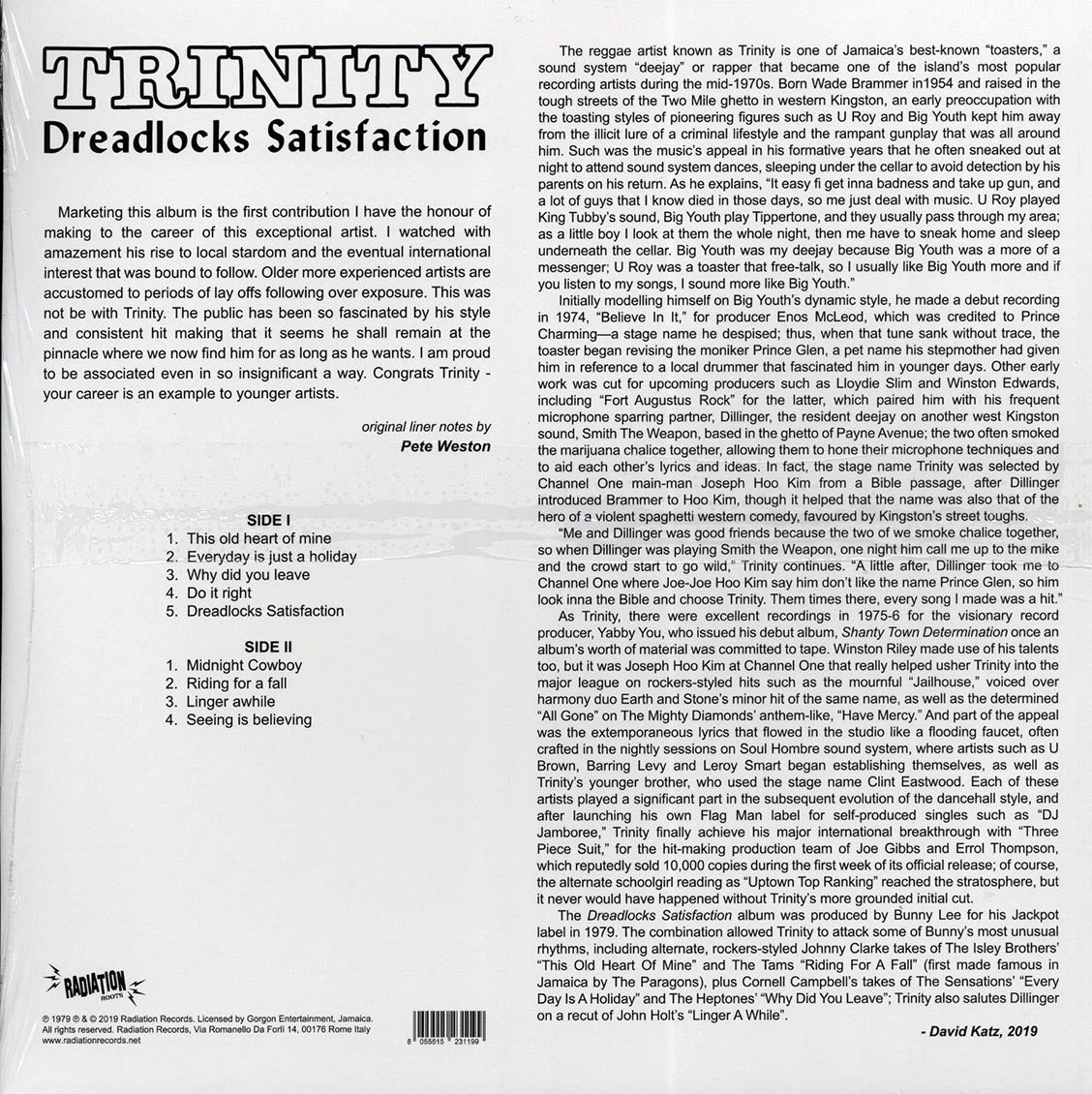 Trinity - Dreadlocks Satisfaction