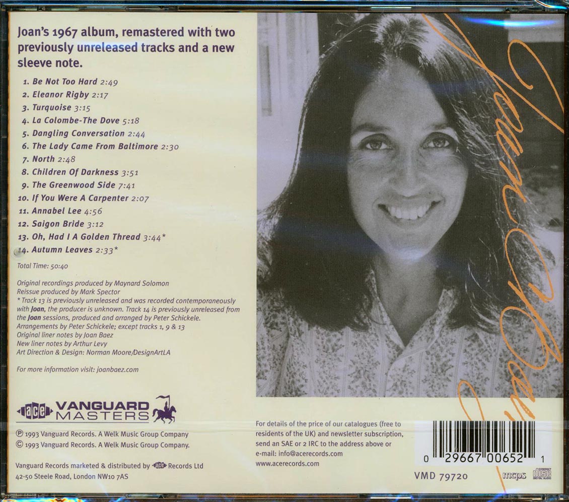 Joan Baez - Joan (+ 3 bonus tracks) (incl. large booklet) (remastered)