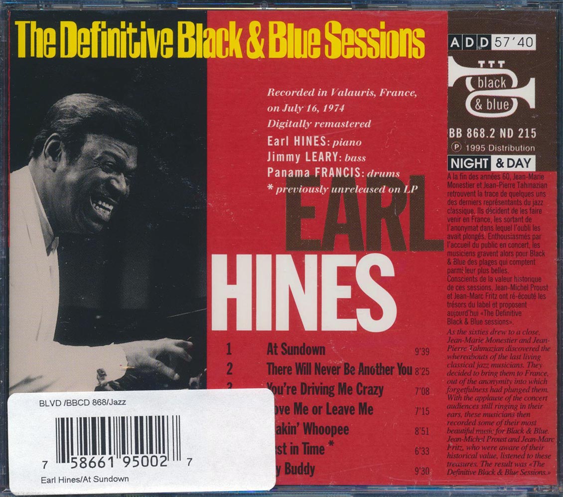 Earl Hines - At Sundown: The Definitive Black & Blue Sessions (+ 2 bonus tracks)