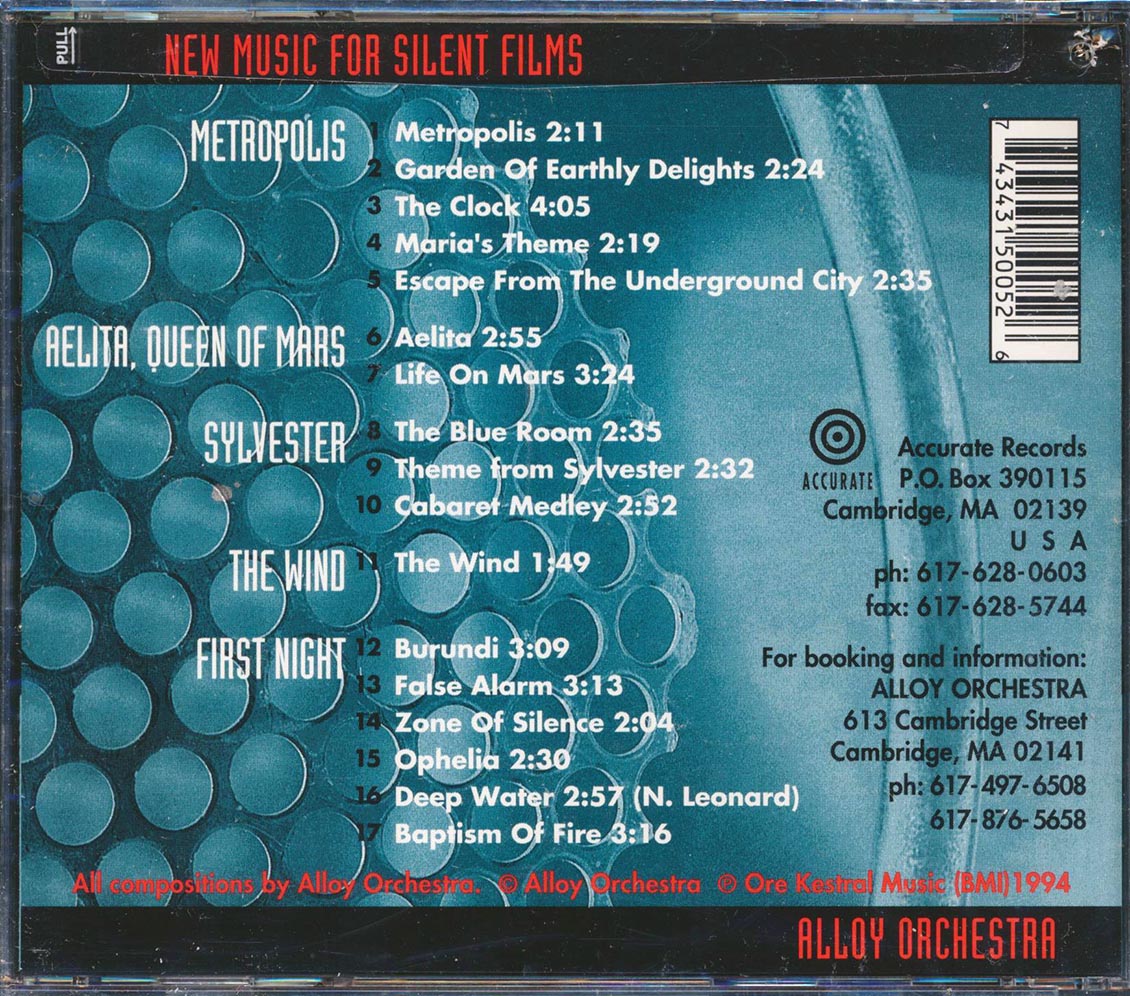 Alloy Orchestra - New Music For Silent Films (remastered)