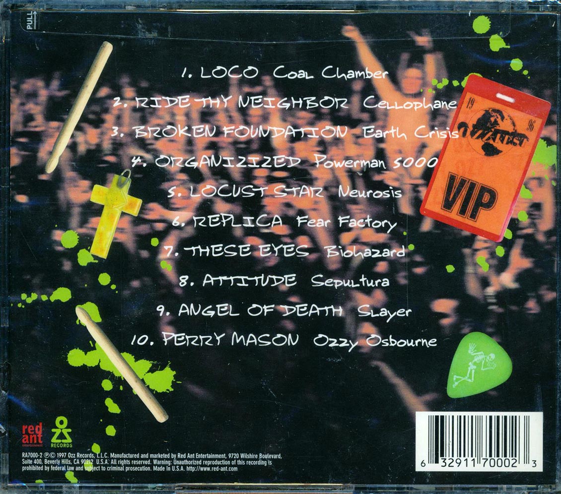 Ozzy Osbourne, Slayer, Coal Chamber, Etc. - The Ozz-Fest Live (Lenticular artwork)