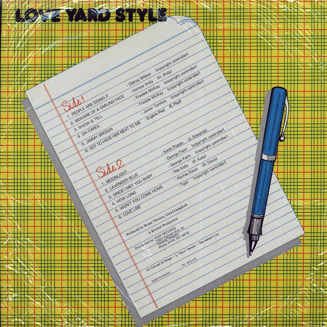 Horace Andy, Freddie McKay, Delroy Wilson, Etc. - Love Yard Style (orig. press)
