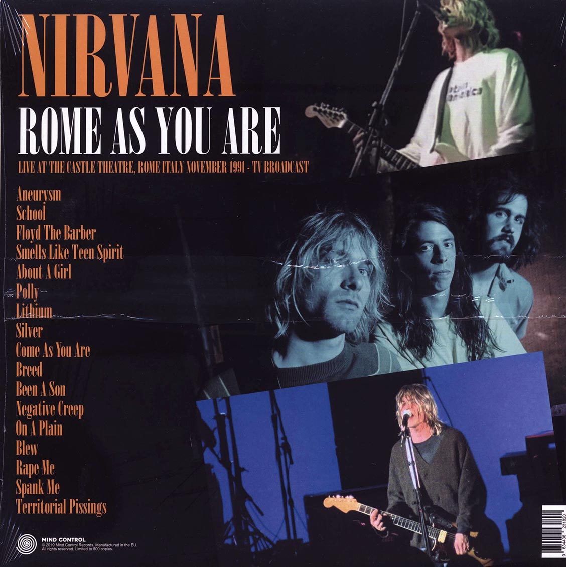 Nirvana - Rome As You Are: Live At The Castle Theatre, Rome, Italy, November 1991 TV Broadcast (ltd. 500 copies made)