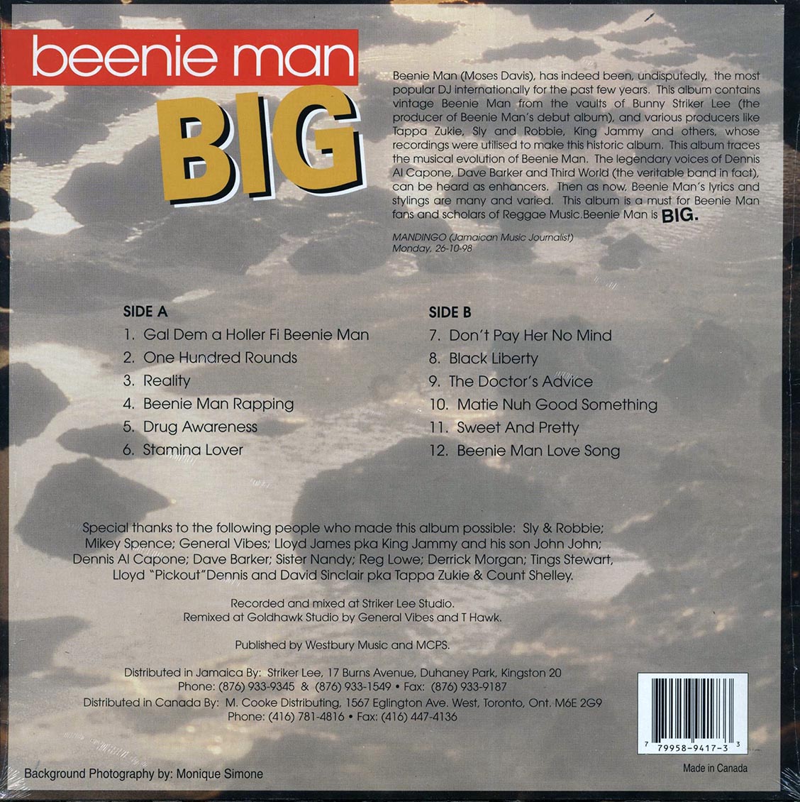 Beenie Man - Big (orig. press)