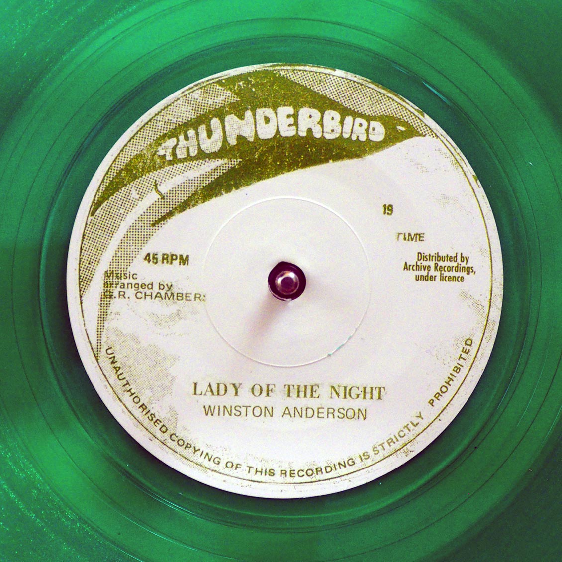 Winston Anderson - Lady Of The Night  /  Thunderbird Orchestra, Scientist - Lady Of The Night (Version)
