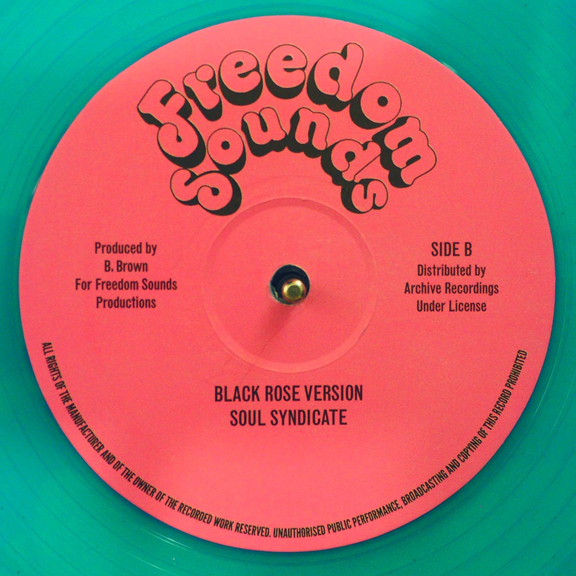 Prince Alla & Phillip Fraser - Black Rose; Prince Alla - Black Rose (Alternate Version)  /  Soul Syndicate - Black Rose Version (colored vinyl)