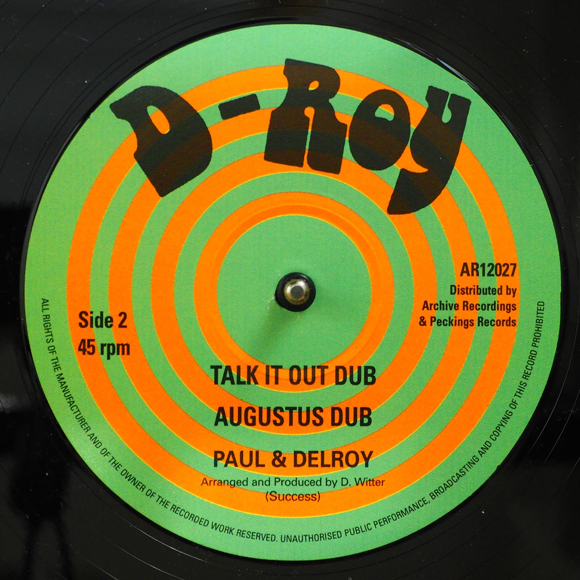 Delroy Witter - Rolling Dub; Delroy Witter - Rise Dub  /  Paul & Delroy - Talk It Out Dub; Paul & Delroy - Augustus Dub