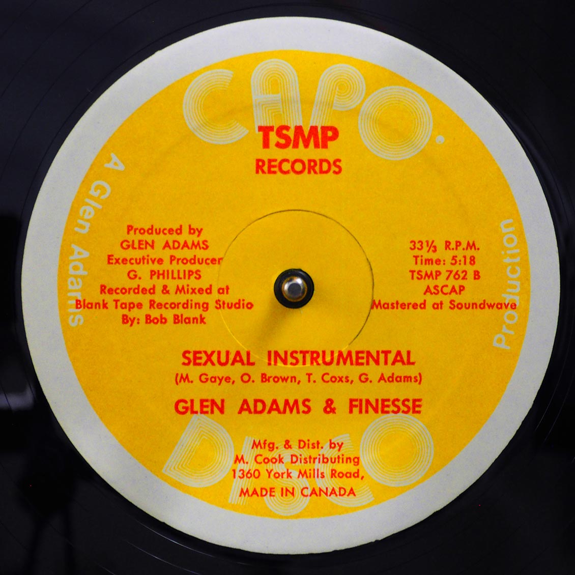 T-Ski Valley - Sexual Rapping  /  Glen Adams & Finesse - Sexual Instrumental (rhythm: "Marvin Gaye - Sexual Healing") (orig. press)