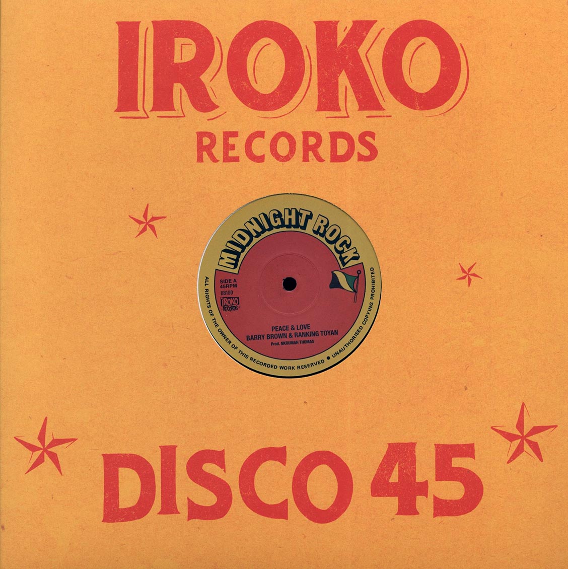 Barry Brown, Ranking Toyan - Peace & Love (Extended Mix)  /  Jah Thomas, Roots Radics - Adapter Chapter