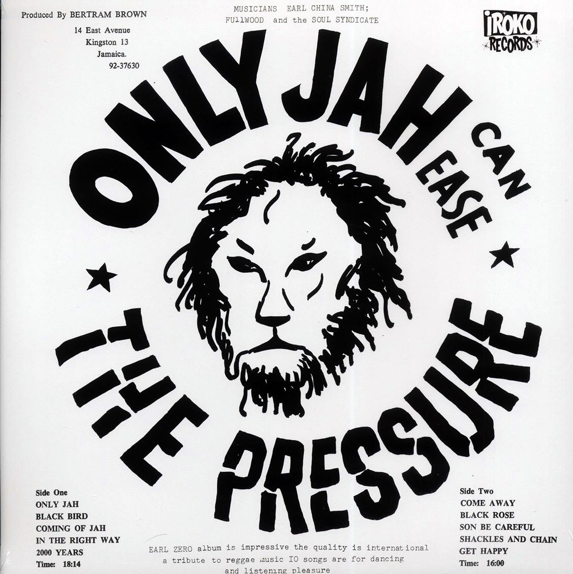 Earl Zero - Only Jah Can Ease The Pressure