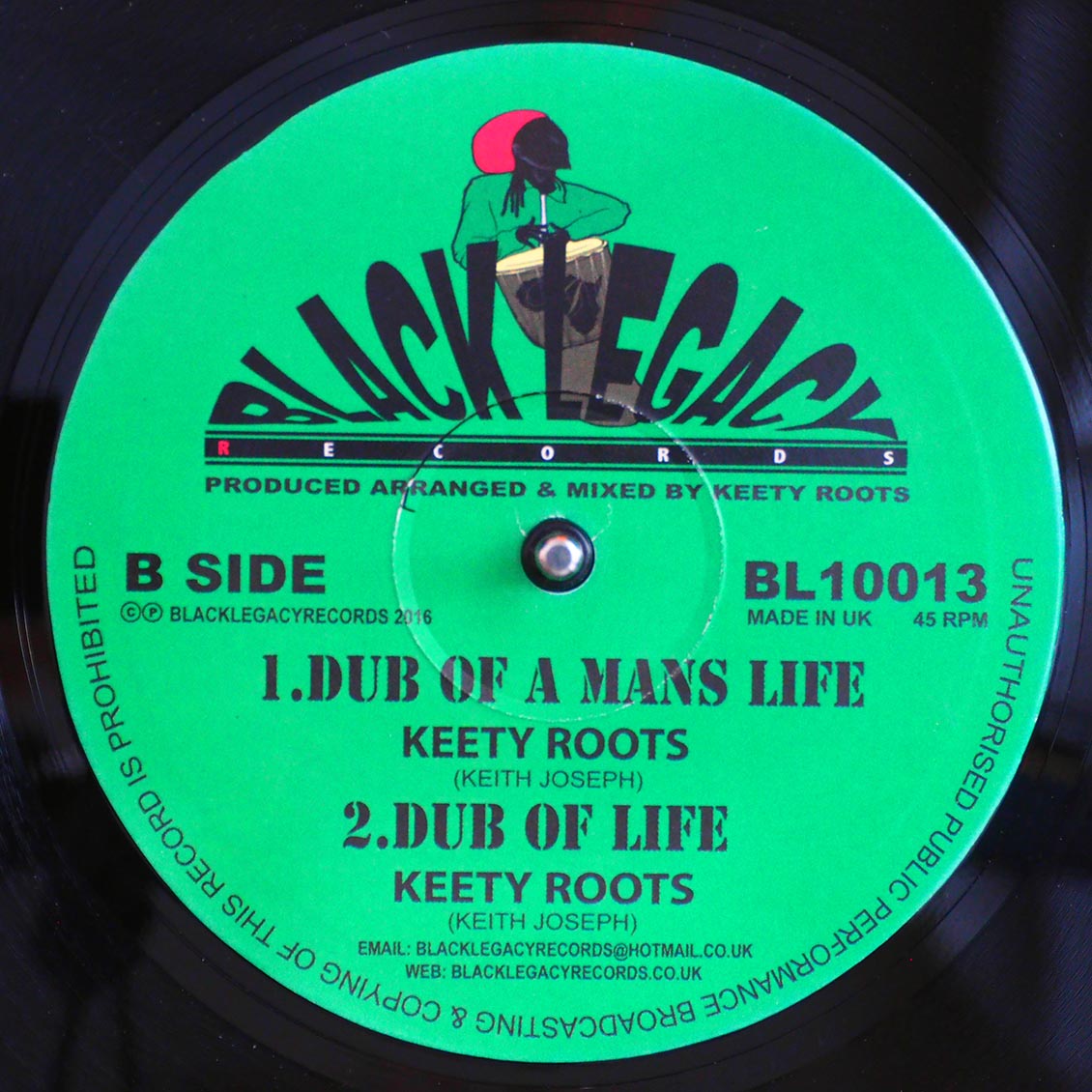 Yami Bolo - Ransom Of A Man's Life; Yami Bolo - Melody Of A Man's Life  /  Keety Roots - Dub Of A Man's Life; Keety Roots - Dub Of Life