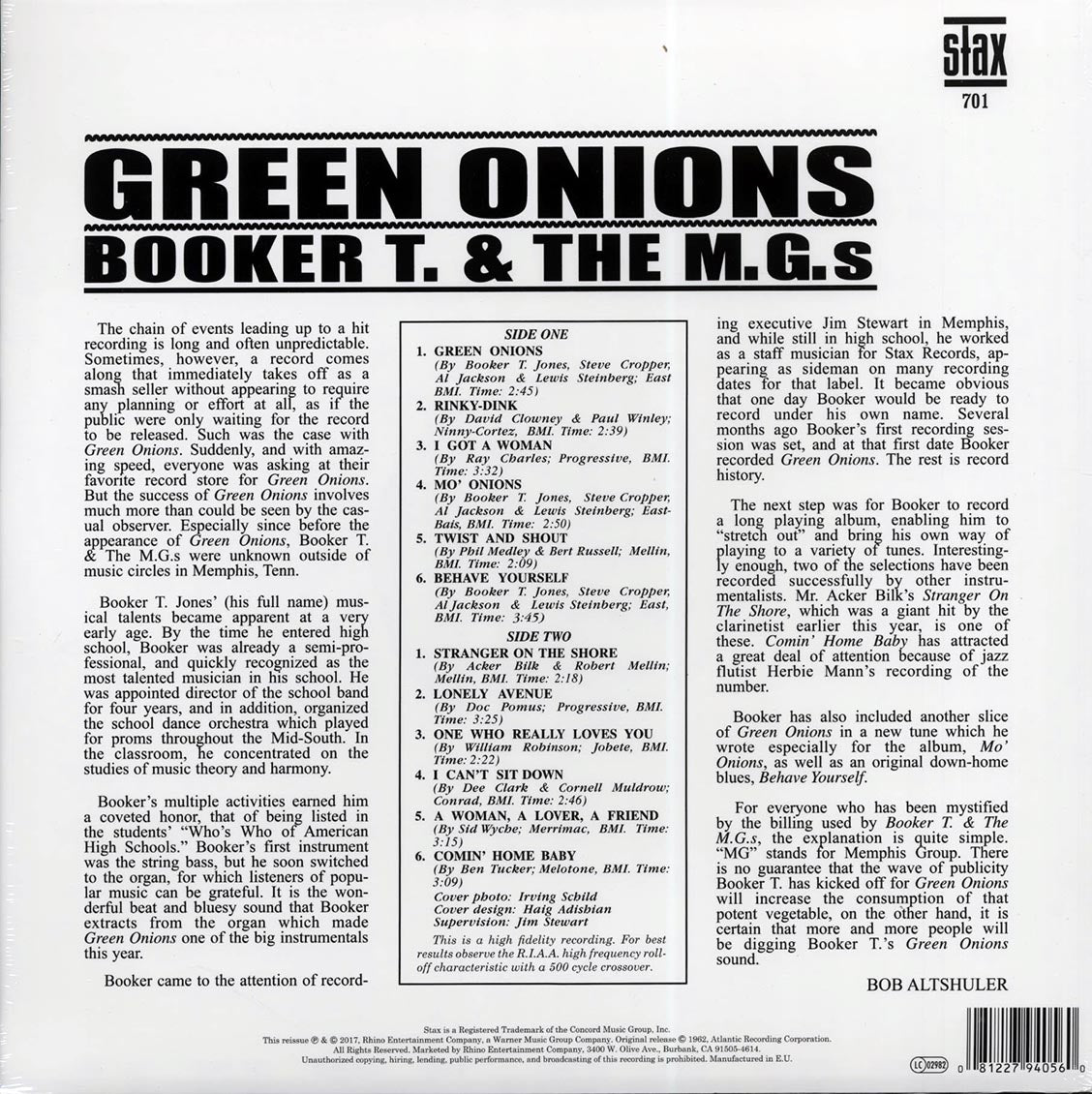 Booker T & The MG's - Green Onions (180g)