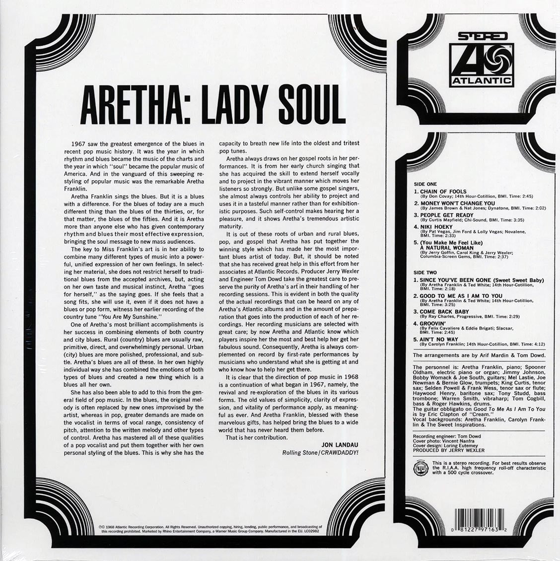 Aretha Franklin - Lady Soul (180g)