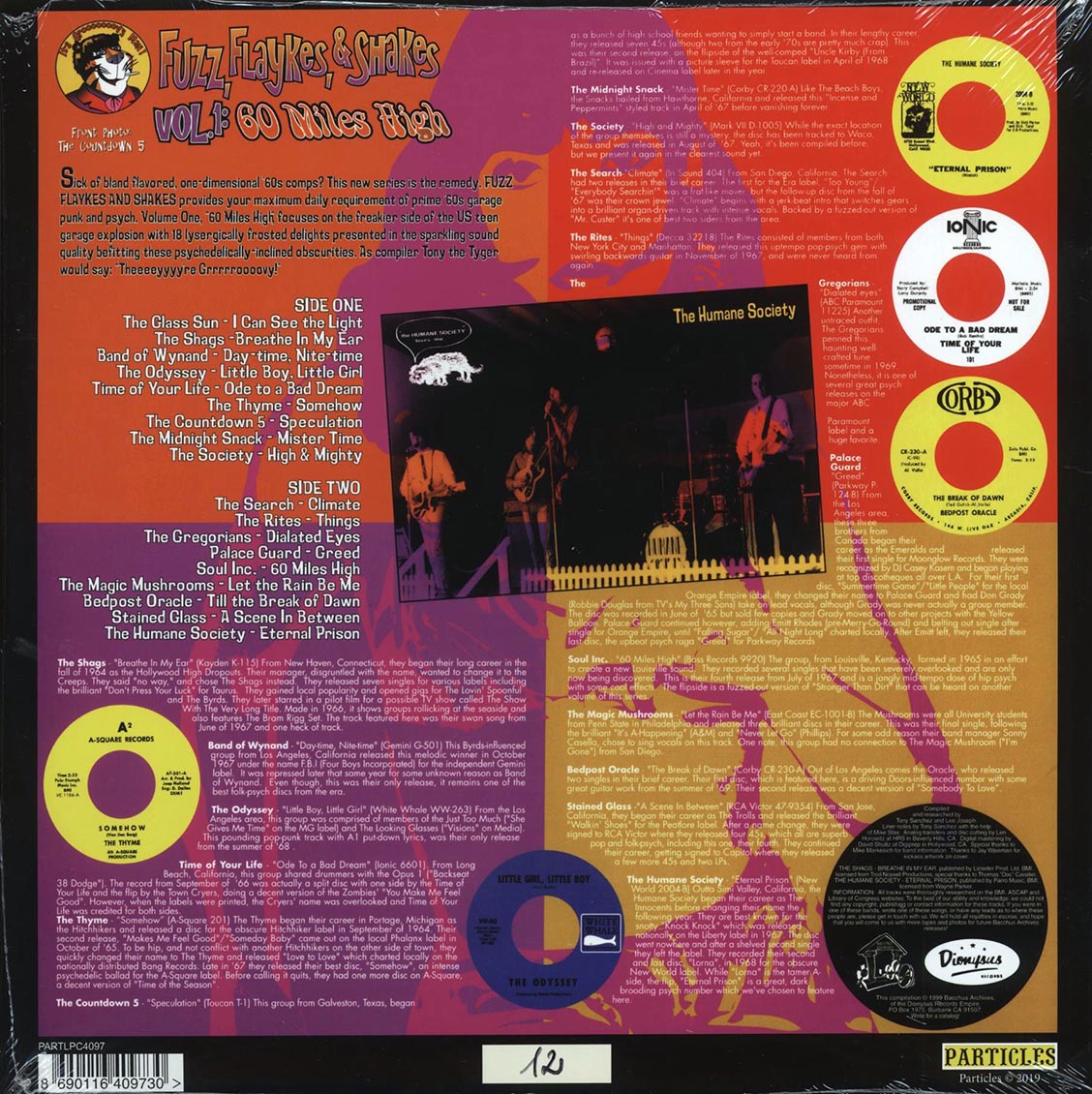 Various - Fuzz, Flaykes & Shakes Volume 1: 60 Miles High (numbered ltd.ed.) (180g) (colored vinyl)