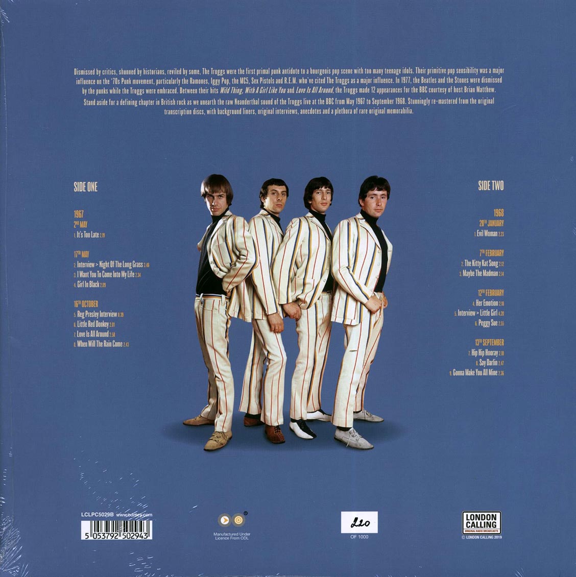 The Troggs - Live On Air '67-'68 Volume 2 (numbered ltd.ed.) (180g) (colored vinyl)